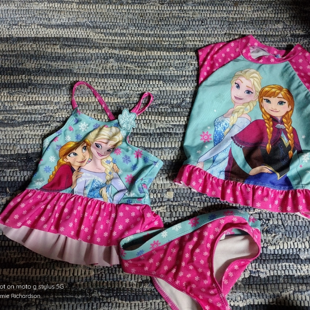 Frozen 3 piece swim suit